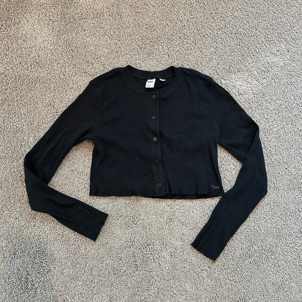 Aritzia TNA waffle long sleeve S